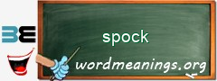 WordMeaning blackboard for spock